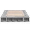 vidaXL Bettgestell Grau Sonoma 120x190 cm Holzwerkstoff