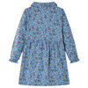 Kinderkleid mit Langen &Auml;rmeln Petrolblau 140
