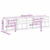 vidaXL LED-Sideboard Altholz 283 x 37 x 67 cm Holzwerkstoff