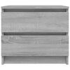 vidaXL Nachttische 2 Stk. Grau Sonoma 50x39x43,5 cm Holzwerkstoff