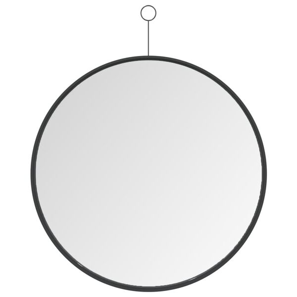 vidaXL H&auml;ngespiegel mit Haken Schwarz 50 cm
