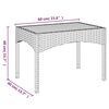 vidaXL 5-tlg. Garten-Essgruppe mit Kissen Schwarz Poly Rattan