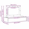 vidaXL Schminktisch mit Speicher Braun 100 x 40 x 70 cm Holzwerkstoff