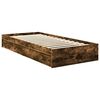 vidaXL Aufbewahrungsbett Ger&auml;ucherte Eiche 90 x 200 cm Holzwerkstoff