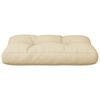 vidaXL Palettenkissen Beige 50x40x12 cm Stoff