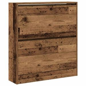 vidaXL Schuhschrank 80 x 21 x 87,5 cm Holzwerkstoff Altholz
