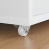 vidaXL Bockrolle 2 pcs Wei&szlig; 42 x 11,5 x 29 mm Eisen