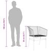 vidaXL 9-teiliges Garten-Esszimmerset Braunes Polyrattanglas