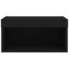 vidaXL TV-Schrank mit LED-Leuchten Schwarz 60x30x30 cm