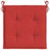 vidaXL Gartenstuhl-Kissen 2 Stk. Rot 50x50x4 cm Oxford-Gewebe