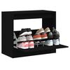 vidaXL Schuhschrank Schwarz 80x42x69 cm Holzwerkstoff