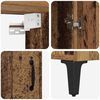 vidaXL Highboard 2 pcs Altholz Holzwerkstoff