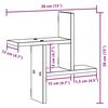 vidaXL Wandregale 2 Stk. Sonoma-Eiche 38x12x38 cm Holzwerkstoff