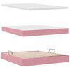 vidaXL Aufbewahrungsbett mit Matratze Rosa 180 x 200 cm Samt