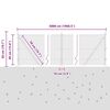 vidaXL Zaunpfosten Silber 50 x 0,4 m (13 mm Netz) Stahl