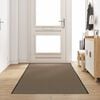 vidaXL Fu&szlig;matte Beige und Schwarz 120 x 350 cm Polypropylen und Vinyl