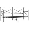 vidaXL Tagesbett ohne Matratze Schwarz 75x190 cm Stahl