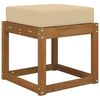vidaXL Sitzkissen f&uuml;r Outdoor Beige 40 x 40 x 8 cm 100 % Polyester