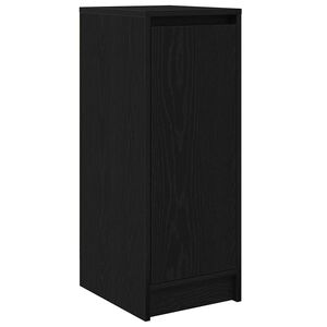 vidaXL Schuhschrank Schwarz Eichen-Optik 29,5x34x76 cm Holzwerkstoff