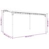 vidaXL Markise Taupe 4x3 m 180 g/m&sup2; Stoff und Stahl