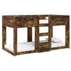 vidaXL Etagenbett f&uuml;r Kinder Ger&auml;ucherte Eiche 80 x 200 cm