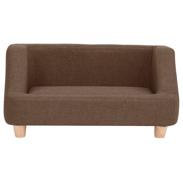 vidaXL Hundesofa Braun 95x63x39 cm Leinen