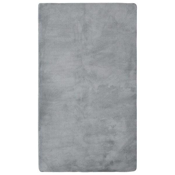 vidaXL Hochflor-Teppich Grau 300x200 cm