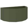 vidaXL Pflanzk&uuml;bel Olive Gr&uuml;n 90 x 45 x 35 cm Stahl