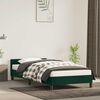 vidaXL Bettgestell ohne Matratze Dunkelgr&uuml;n 90x190 cm Samt
