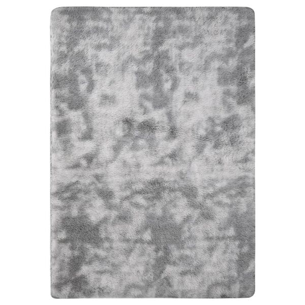 vidaXL Shaggy-Teppich Grau 170x120 cm