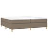 vidaXL Boxspringbettgestell Taupe 200x200 cm Stoff