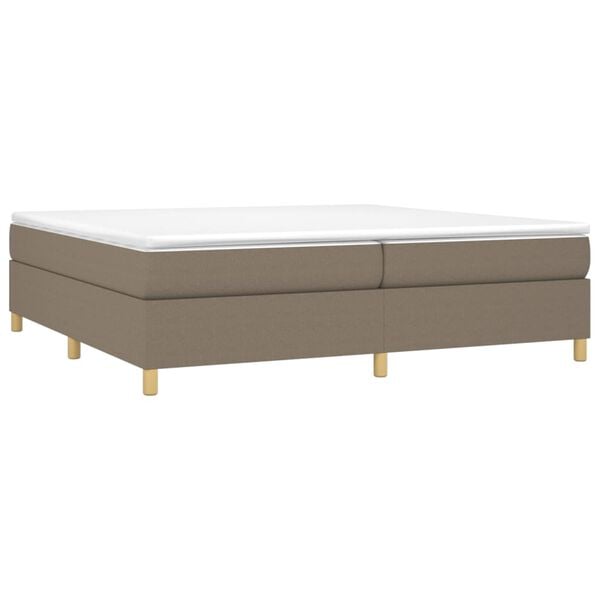 vidaXL Boxspringbettgestell Taupe 200x200 cm Stoff