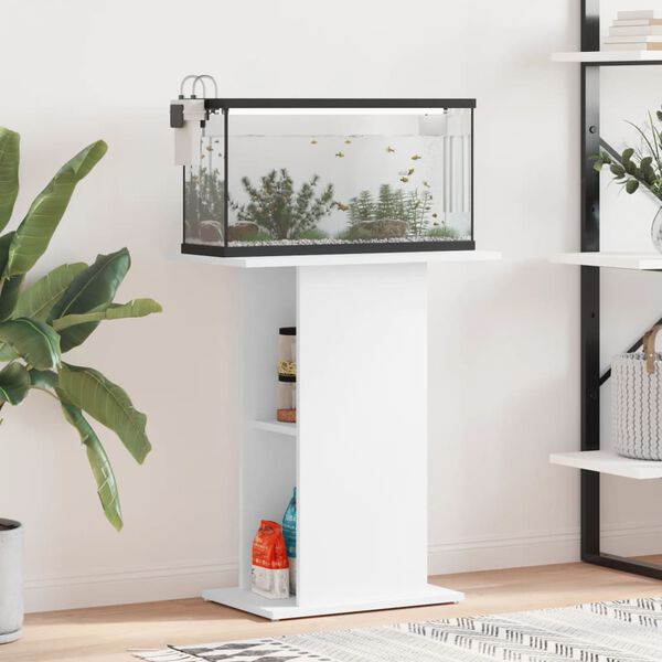 vidaXL Aquariumst&auml;nder Wei&szlig; 60,5x36x72,5 cm Holzwerkstoff