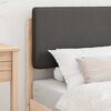 vidaXL Bettgestell mit gepolstertem Kopfteil Dunkelgrau 75 x 190 cm