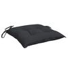 vidaXL Stuhlkissen 4 Stk. Schwarz 40x40x7 cm Oxford-Gewebe