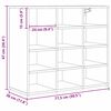 vidaXL Schuhschrank Artisan-Eiche 77,5 x 30 x 67 cm Holzwerkstoff