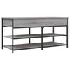 vidaXL Schuhbank Grau Sonoma 100x42,5x50 cm Holzwerkstoff