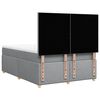 vidaXL Boxspringbett mit Matratze Hellgrau 160x200 cm Stoff