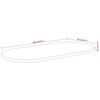 vidaXL Tischplatte 100x50x3,8 cm Oval Massivholz Akazie