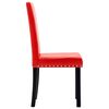 vidaXL Esszimmerst&uuml;hle 2 Stk. Rot PVC