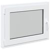 vidaXL Kellerfenster "RISOR" 80x60 cm Drehkipp DIN Links Wei&szlig;