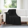 vidaXL Wohndecken 24 pcs Schwarz 170 x 130 cm Fleece