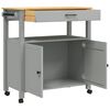 vidaXL K&uuml;chenwagen MONZA 84x40x88,5 cm Massivholz Kiefer