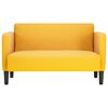 vidaXL Zweisitzer-Sofa Hellgelb 109 cm Cordstoff