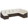 vidaXL Gartensofa-set 8 stk. Poly-Rattan