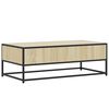vidaXL Couchtisch Sonoma-Eiche 100x50x35 cm Holzwerkstoff und Metall