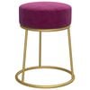 vidaXL Runder Hocker Violett Samt