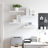 vidaXL Schwebende Wandregale 4 Stk. Wei&szlig; 50x23x3,8cm MDF
