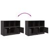 vidaXL Sideboard Schwarz 99x39x73 cm Stahl