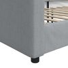 vidaXL Tagesbett Hellgrau 90x190 cm Stoff